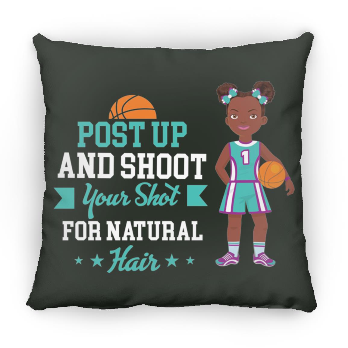 Girls Basketball Throw Pillow 16 x 16
