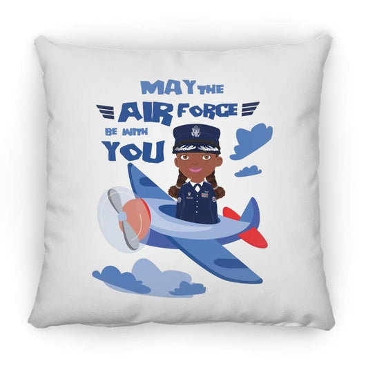 Air Force Square Pillow 16 x 16-CustomCat-Accessories,Airforce,Housewares,Pillows,Shop