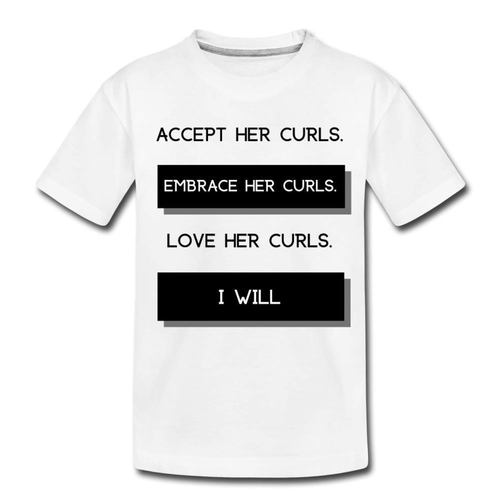 Accept Her Curls Boys T-Shirt (Black Print)-Riley's Way-Boy T shirts,Boys,Shop,T-Shirts,Together T-shirts