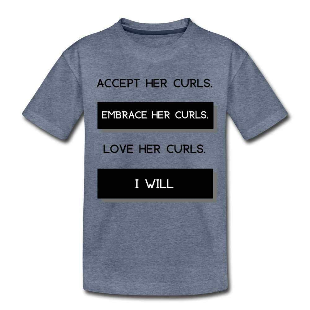 Accept Her Curls Boys T-Shirt (Black Print)-Riley's Way-Boy T shirts,Boys,Shop,T-Shirts,Together T-shirts
