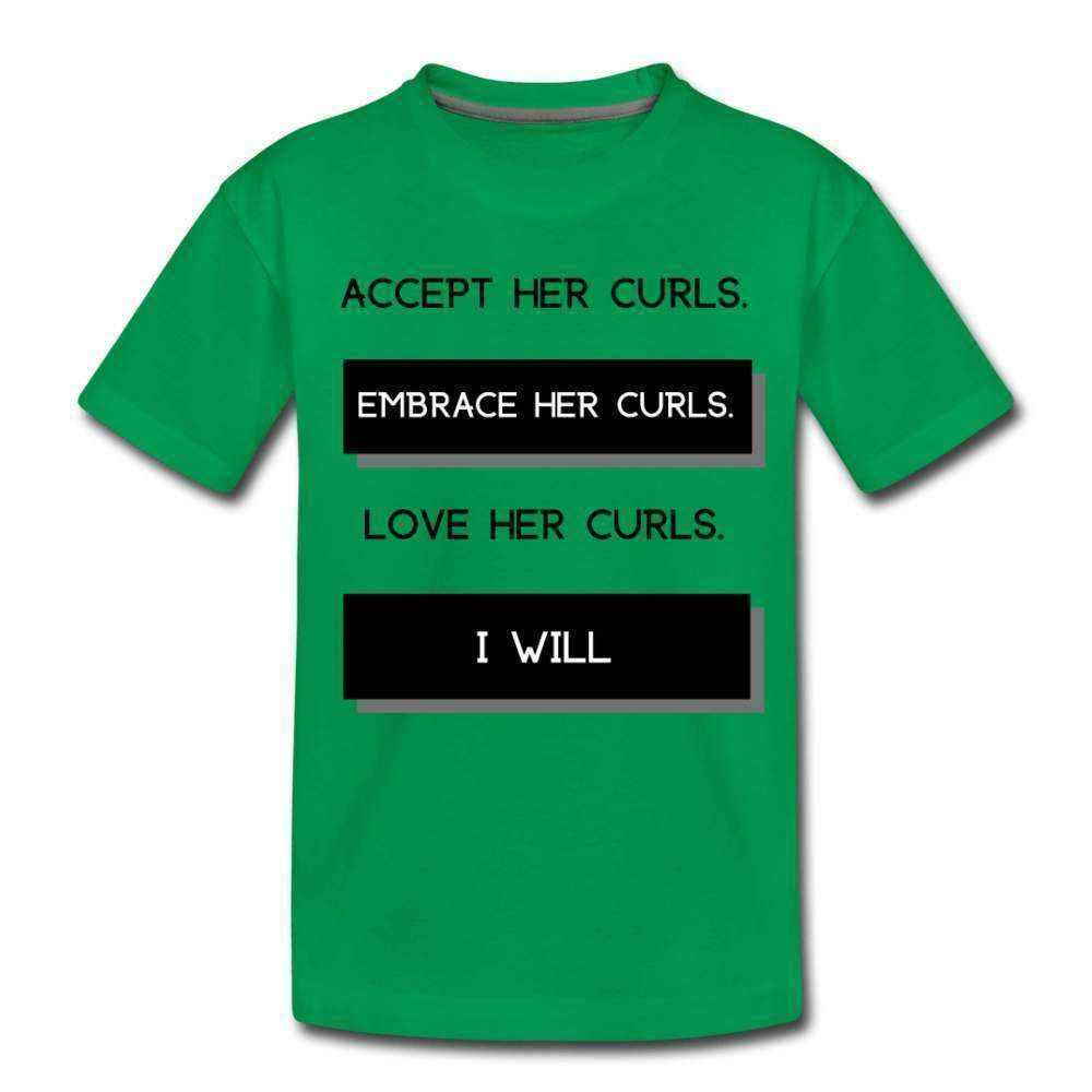 Accept Her Curls Boys T-Shirt (Black Print)-Riley's Way-Boy T shirts,Boys,Shop,T-Shirts,Together T-shirts