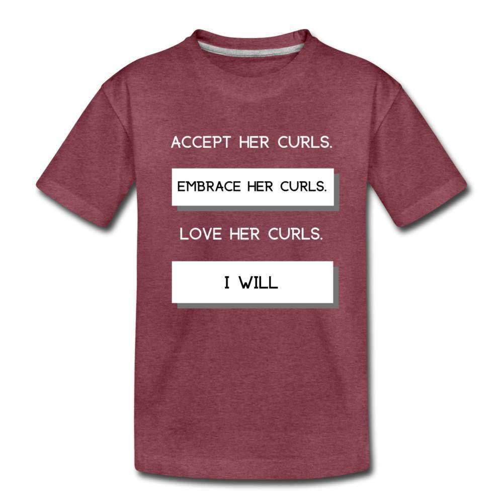 Accept Her Curls Toddler Boys T-Shirt-Riley's Way-Shop,T-Shirts