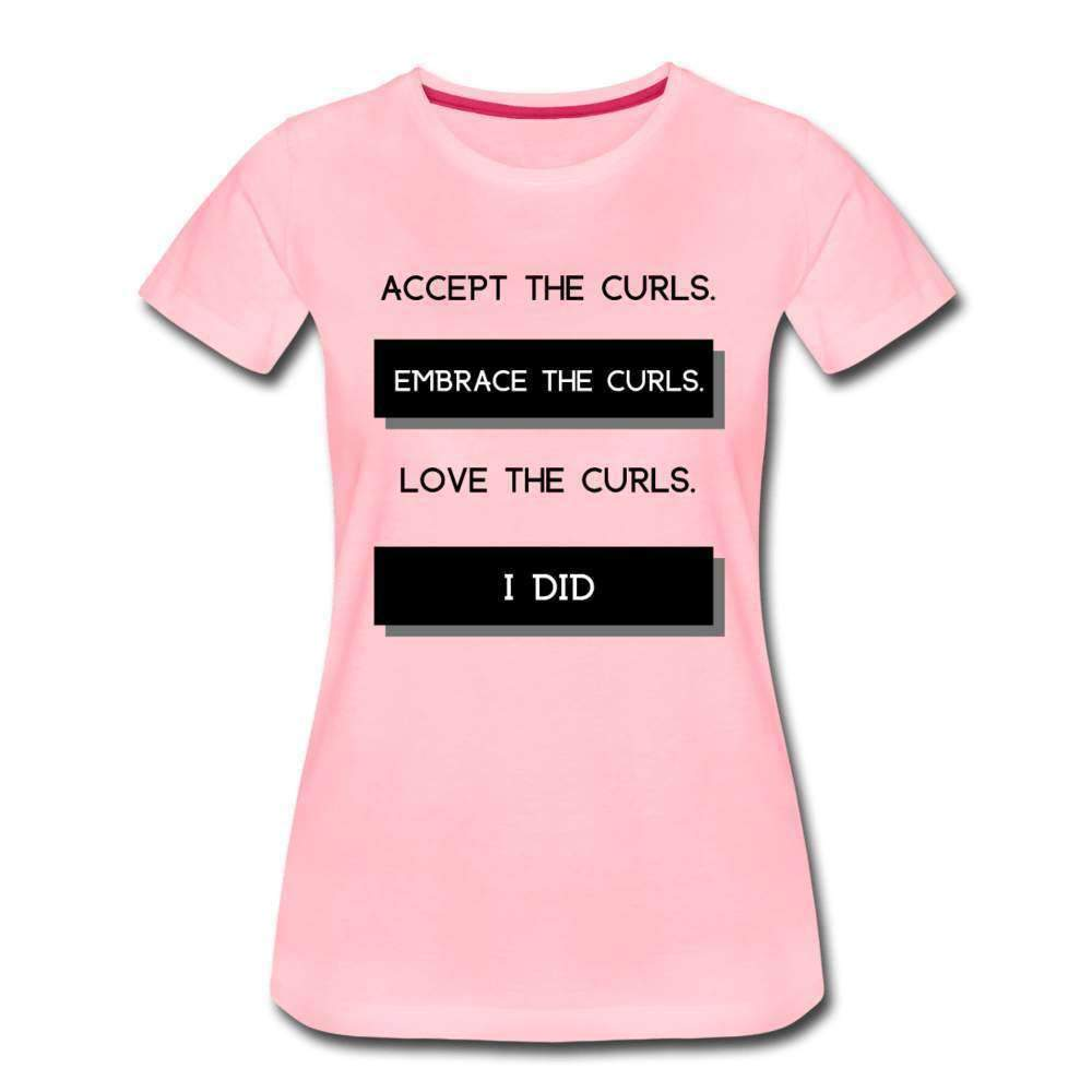 Accept The Curls Youth/Women T-Shirt-Riley's Way-Girls Clothes,Girls T-shirts,Shop,T-Shirts,Women,Women T shirts,Youth/Women