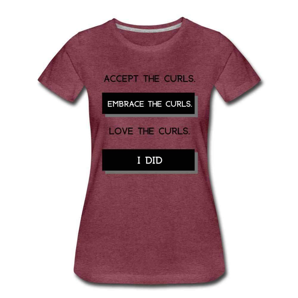 Accept The Curls Youth/Women T-Shirt-Riley's Way-Girls Clothes,Girls T-shirts,Shop,T-Shirts,Women,Women T shirts,Youth/Women