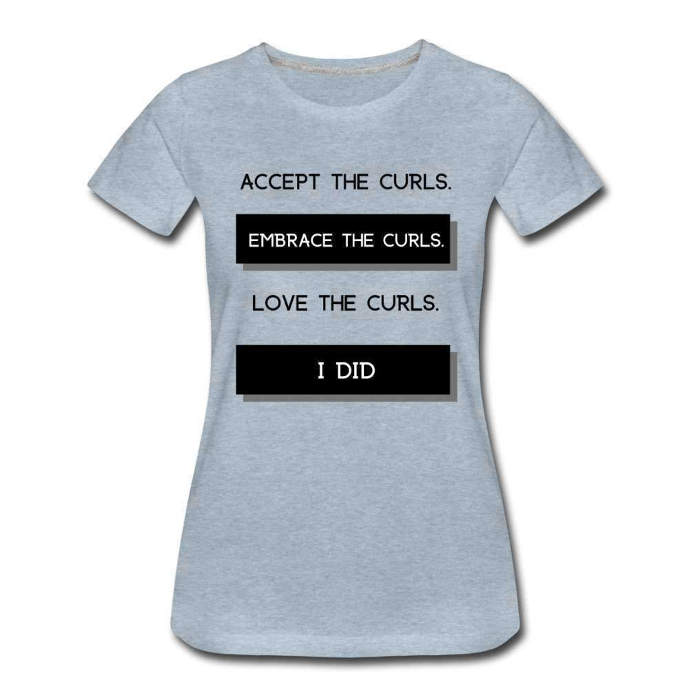 Accept The Curls Youth/Women T-Shirt-Riley's Way-Girls Clothes,Girls T-shirts,Shop,T-Shirts,Women,Women T shirts,Youth/Women