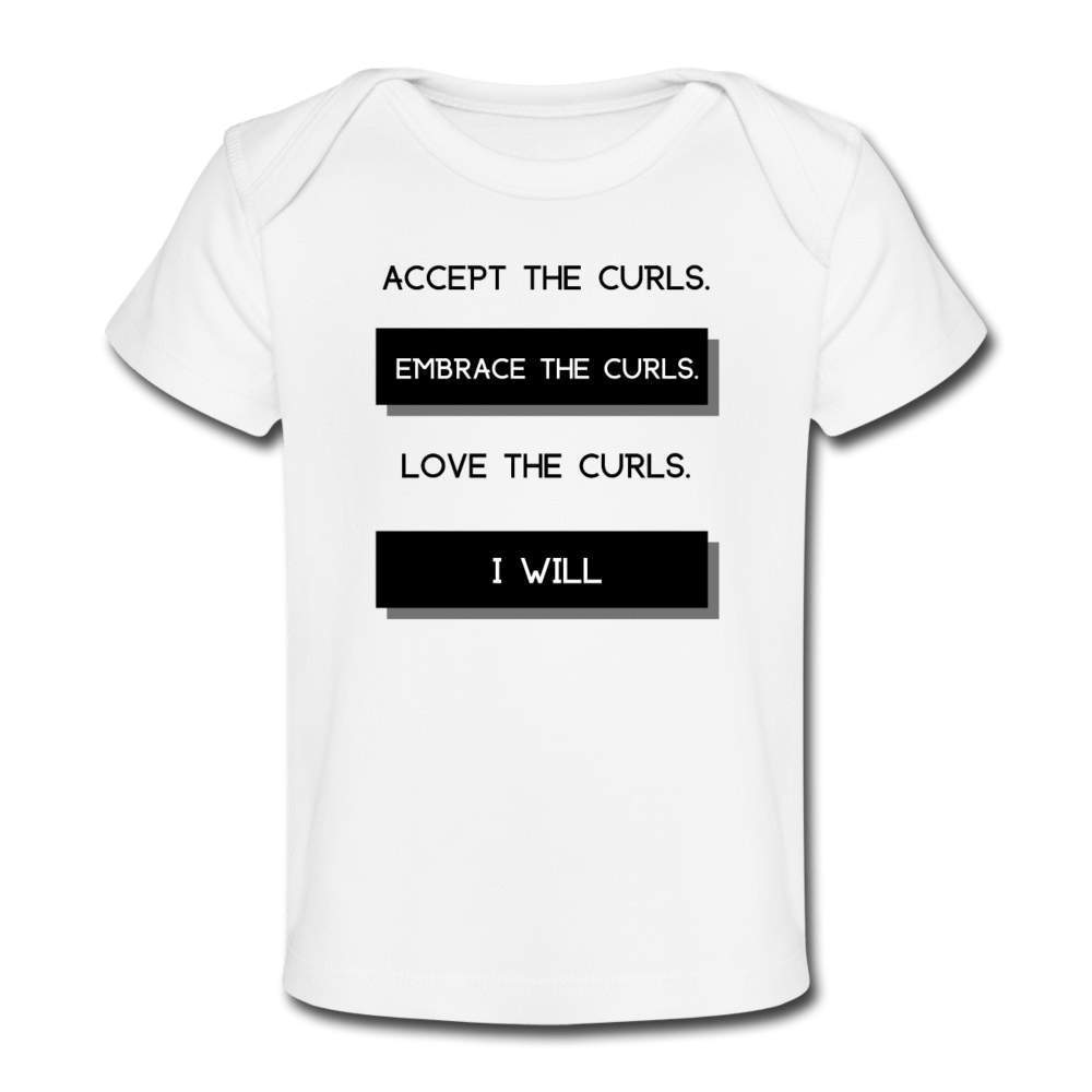 Accept The Curls Organic Girl T shirt-Riley's Way-Girls Clothes,Girls T-shirts,infant,Infants,Shop,T-Shirts