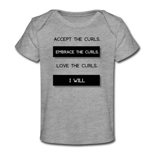 Accept The Curls Organic Girl T shirt-Riley's Way-Girls Clothes,Girls T-shirts,infant,Infants,Shop,T-Shirts