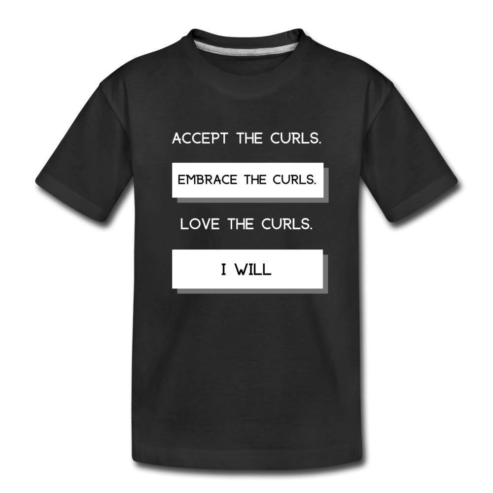 Accept The Curls Girls Toddler T-Shirt-Riley's Way-Girls - Toddlers,Girls Clothes,Shop,T-Shirts,Toddler Tees,Toddlers