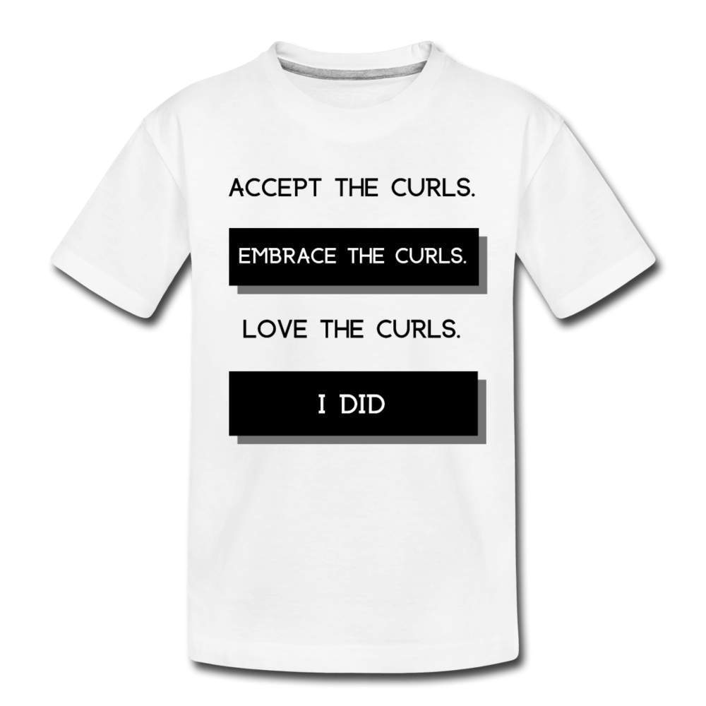 Accept The Girls Youth T-Shirt (White Print)-Riley's Way-Girls Clothes,Girls T-shirts,Shop,T-Shirts,youth apparel