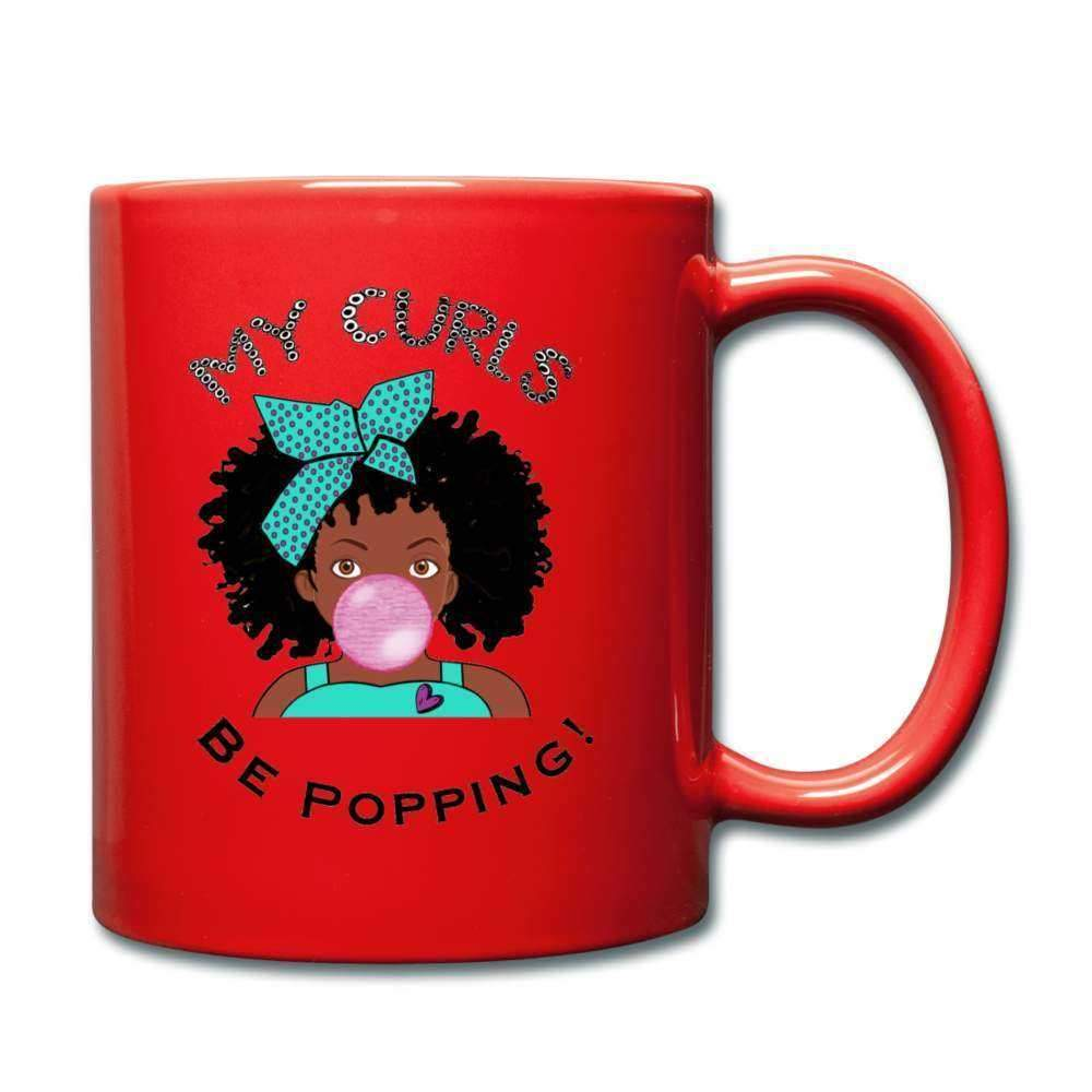 My Curls Be Popping Full Color Mug-Riley's Way-Accessories,Mugs,My Curls Be Popping,Shop