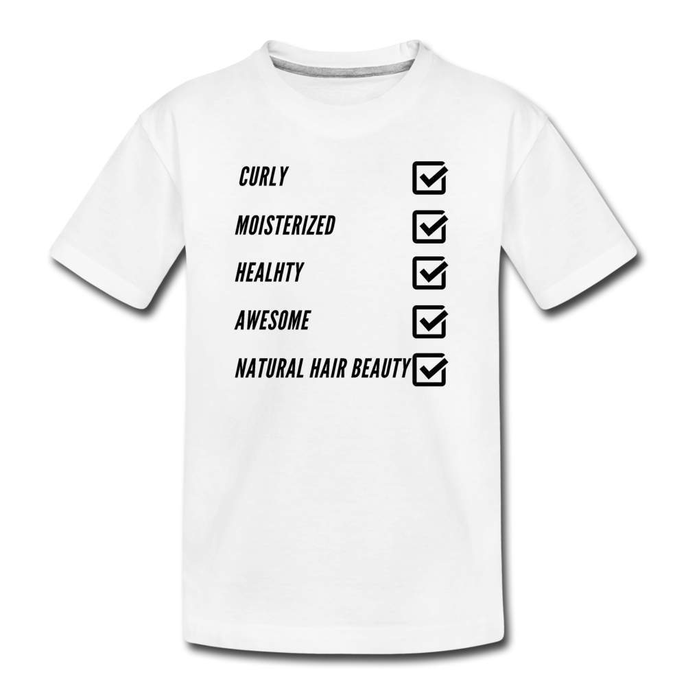 Natural Hair Checklist Youth T-Shirt-Riley's Way-Girls Clothes,Girls T-shirts,Shop,SPOD,T-Shirts,youth apparel