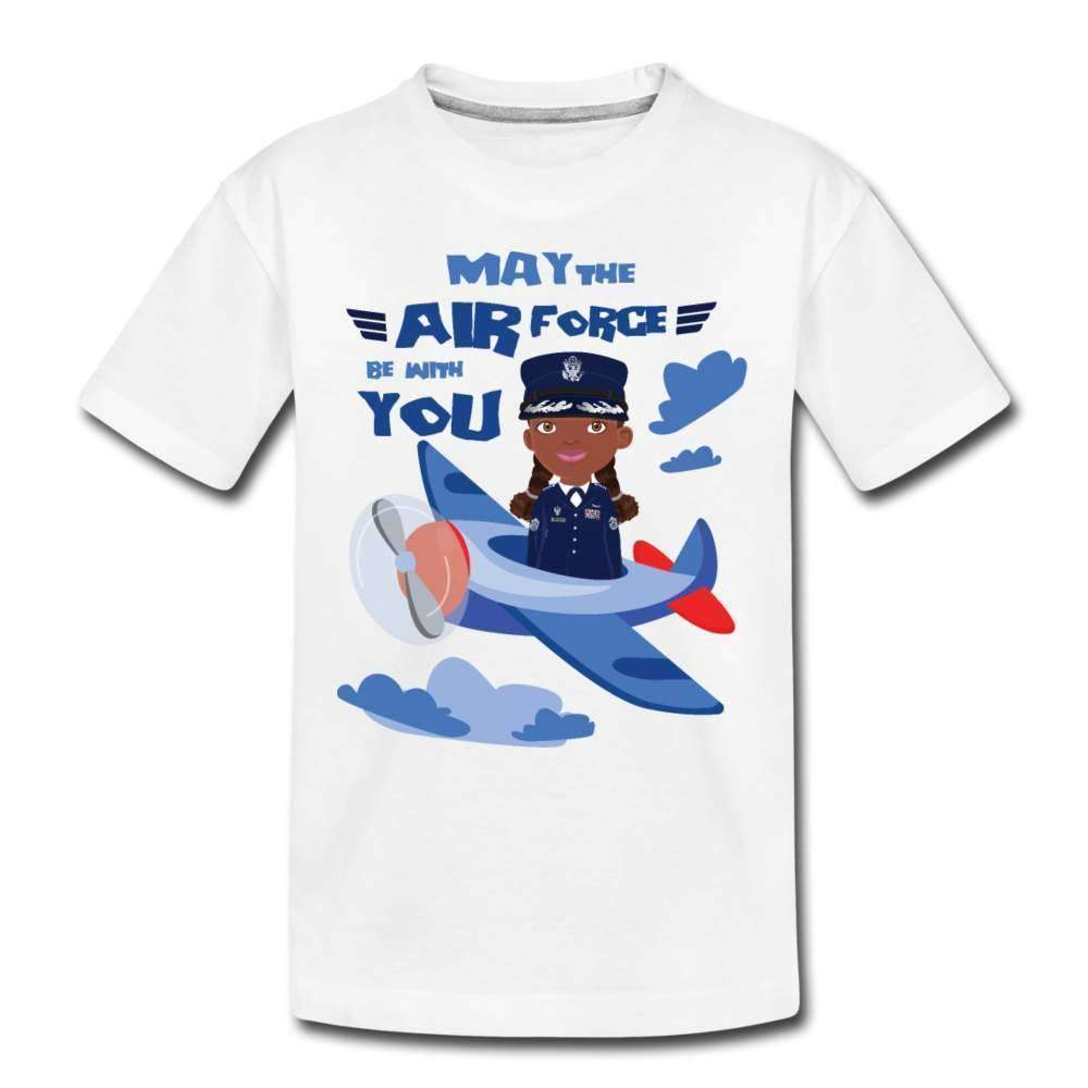 Air Force Youth T-Shirt-Riley's Way-Airforce,Girls Clothes,Girls T-shirts,Shop,T-Shirts,youth apparel