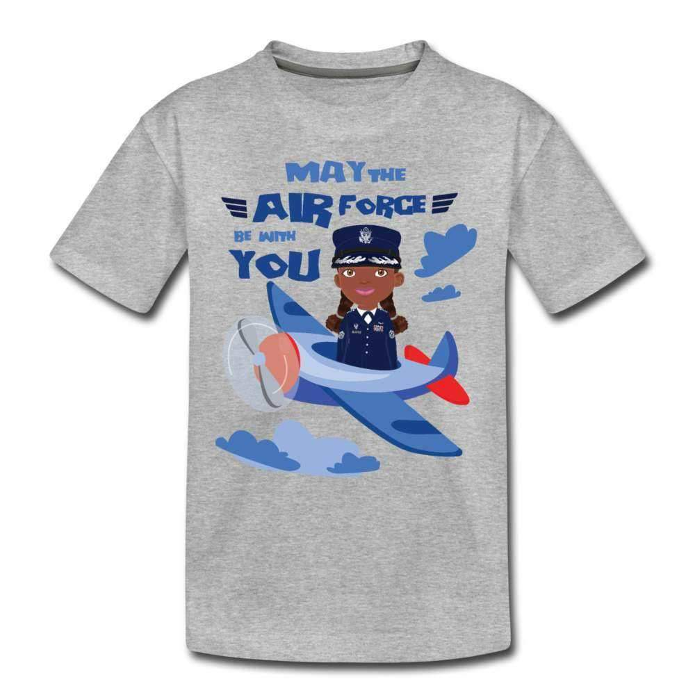 Air Force Youth T-Shirt-Riley's Way-Airforce,Girls Clothes,Girls T-shirts,Shop,T-Shirts,youth apparel