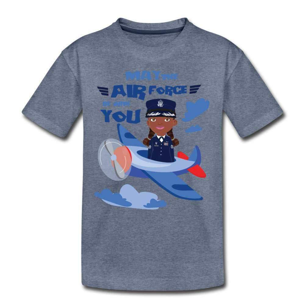 Air Force Youth T-Shirt-Riley's Way-Airforce,Girls Clothes,Girls T-shirts,Shop,T-Shirts,youth apparel