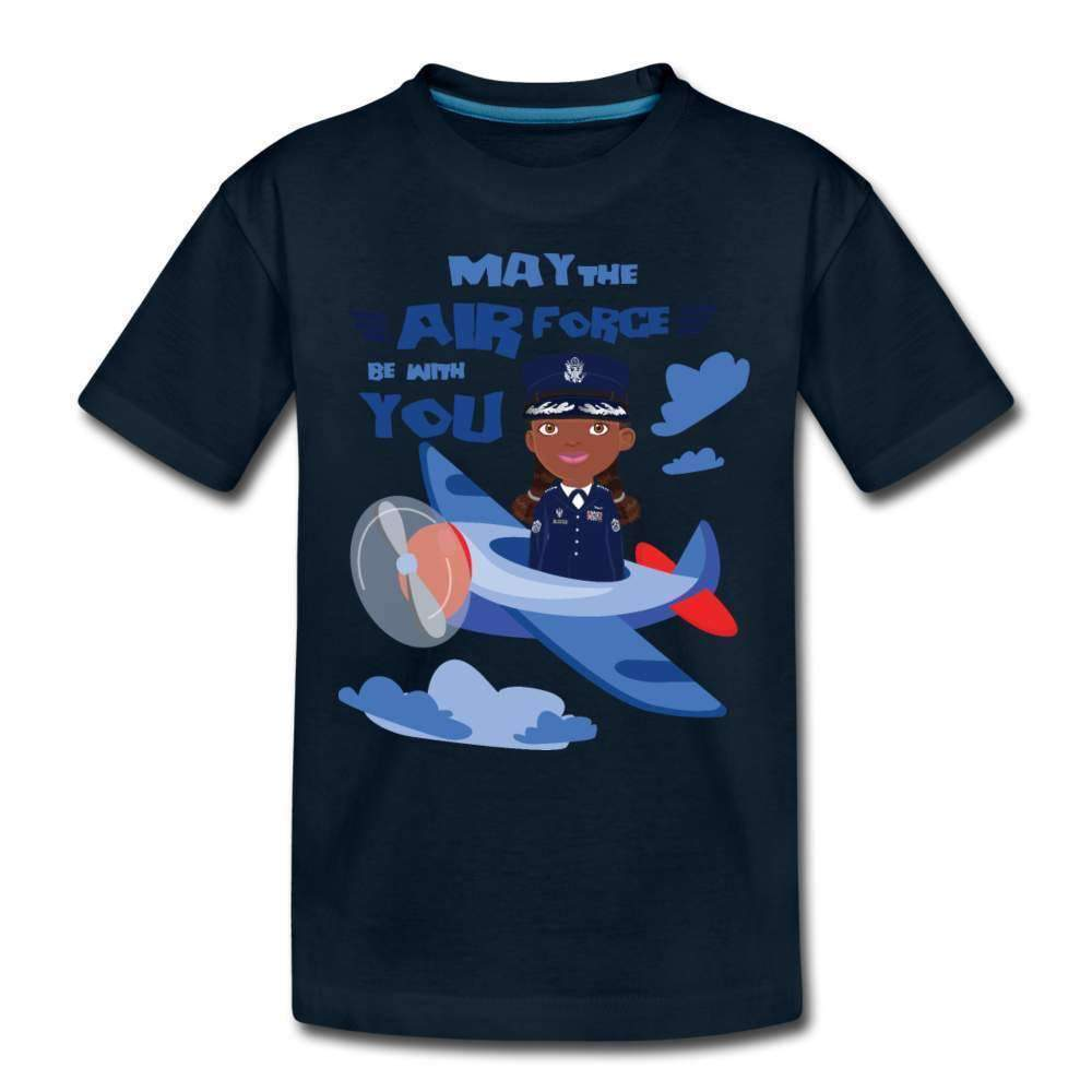 Air Force Youth T-Shirt-Riley's Way-Airforce,Girls Clothes,Girls T-shirts,Shop,T-Shirts,youth apparel