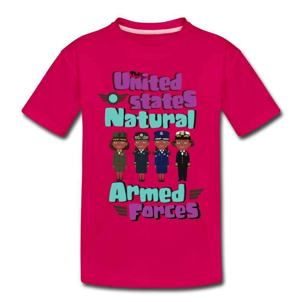 Armed Forces Youth T-Shirt-Riley's Way-Armed Forces with Awesome Hair,Girls Clothes,Girls T-shirts,Shop,T-Shirts,youth apparel