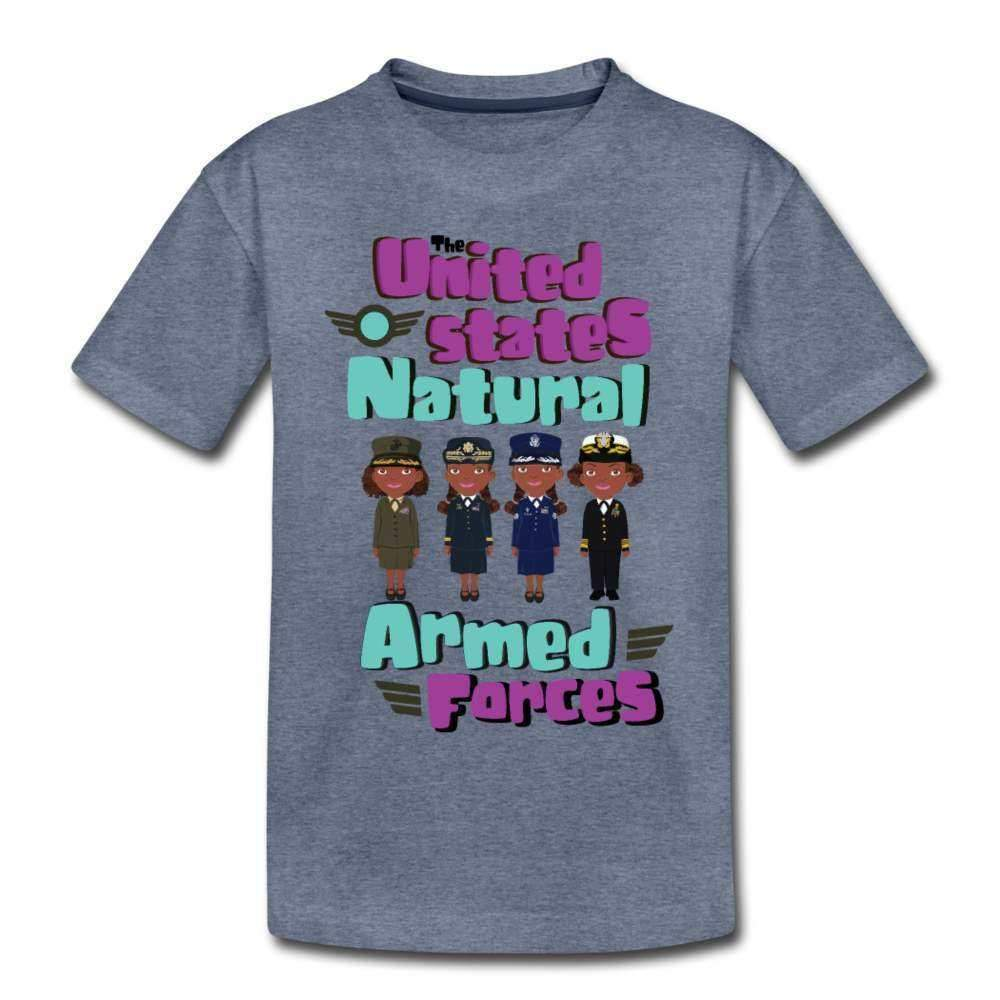 Armed Forces Youth T-Shirt-Riley's Way-Armed Forces with Awesome Hair,Girls Clothes,Girls T-shirts,Shop,T-Shirts,youth apparel