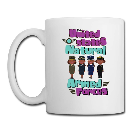 United States Natural Armed Forces Mug-Riley's Way-Accessories,Armed Forces with Awesome Hair,Mugs,Shop,SPOD