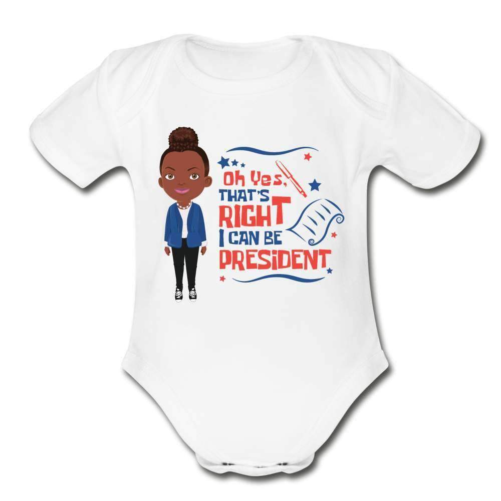 I Can Be President Organic Short Sleeve Baby Bodysuit-SPOD-Baby Bodysuits,Career T shirts and Onesies,infant,Infants,Kids & Babies,Next President,Shop,SPOD