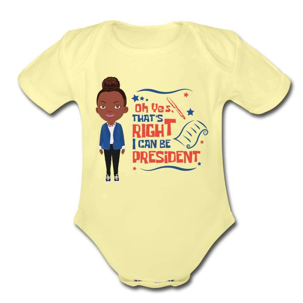 I Can Be President Organic Short Sleeve Baby Bodysuit-SPOD-Baby Bodysuits,Career T shirts and Onesies,infant,Infants,Kids & Babies,Next President,Shop,SPOD