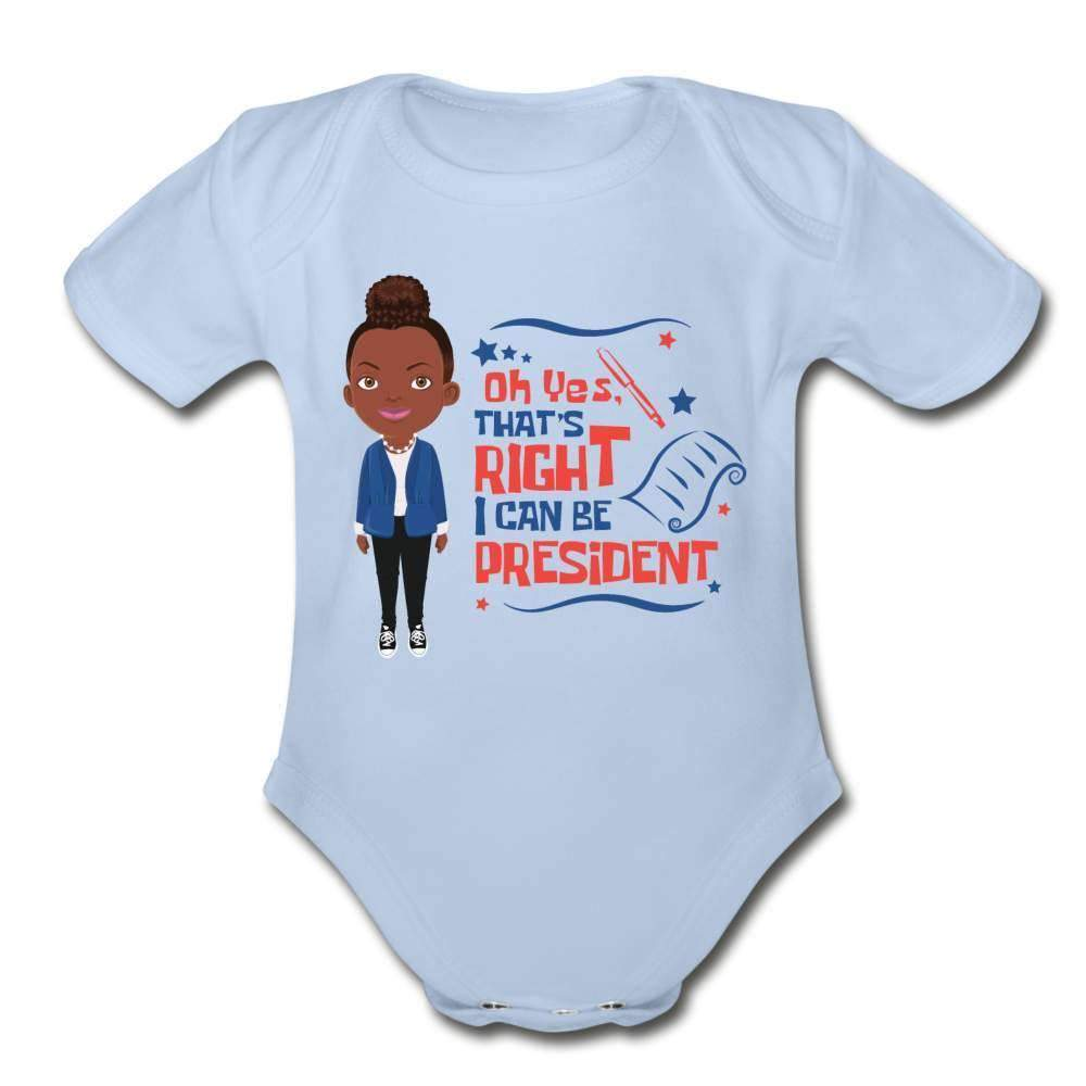 I Can Be President Organic Short Sleeve Baby Bodysuit-SPOD-Baby Bodysuits,Career T shirts and Onesies,infant,Infants,Kids & Babies,Next President,Shop,SPOD