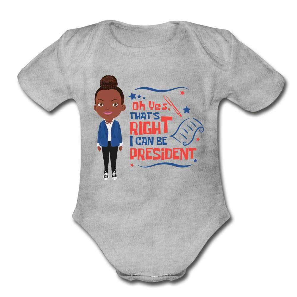 I Can Be President Organic Short Sleeve Baby Bodysuit-SPOD-Baby Bodysuits,Career T shirts and Onesies,infant,Infants,Kids & Babies,Next President,Shop,SPOD