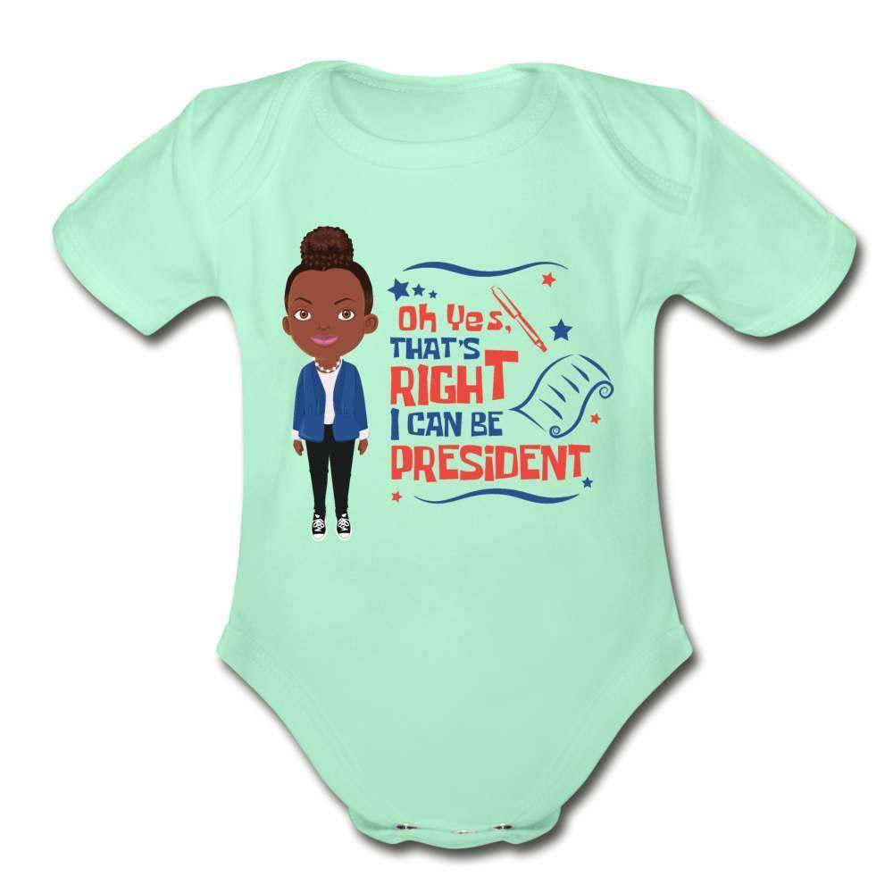 I Can Be President Organic Short Sleeve Baby Bodysuit-SPOD-Baby Bodysuits,Career T shirts and Onesies,infant,Infants,Kids & Babies,Next President,Shop,SPOD