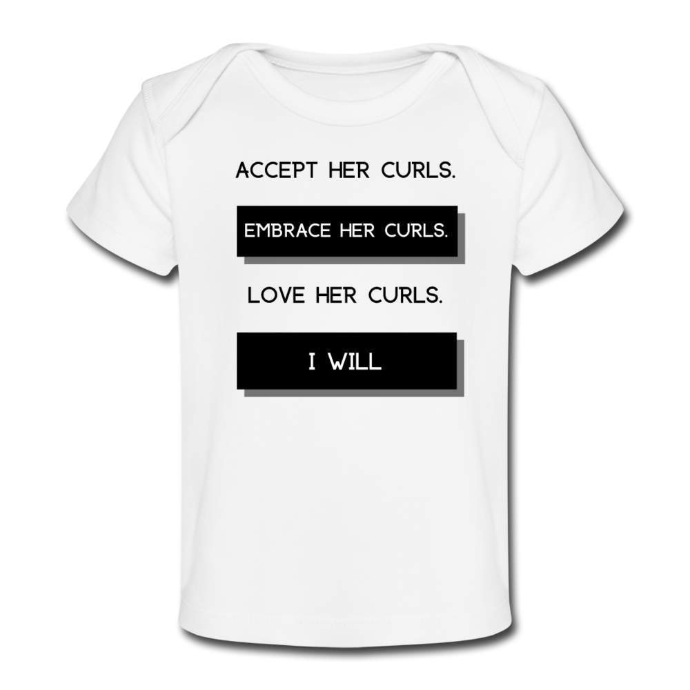 Accept Embrace Love Her Curls Organic Baby Boy T-Shirt (Black Print)-SPOD-infant,Infants,Shop,SPOD,T-Shirts