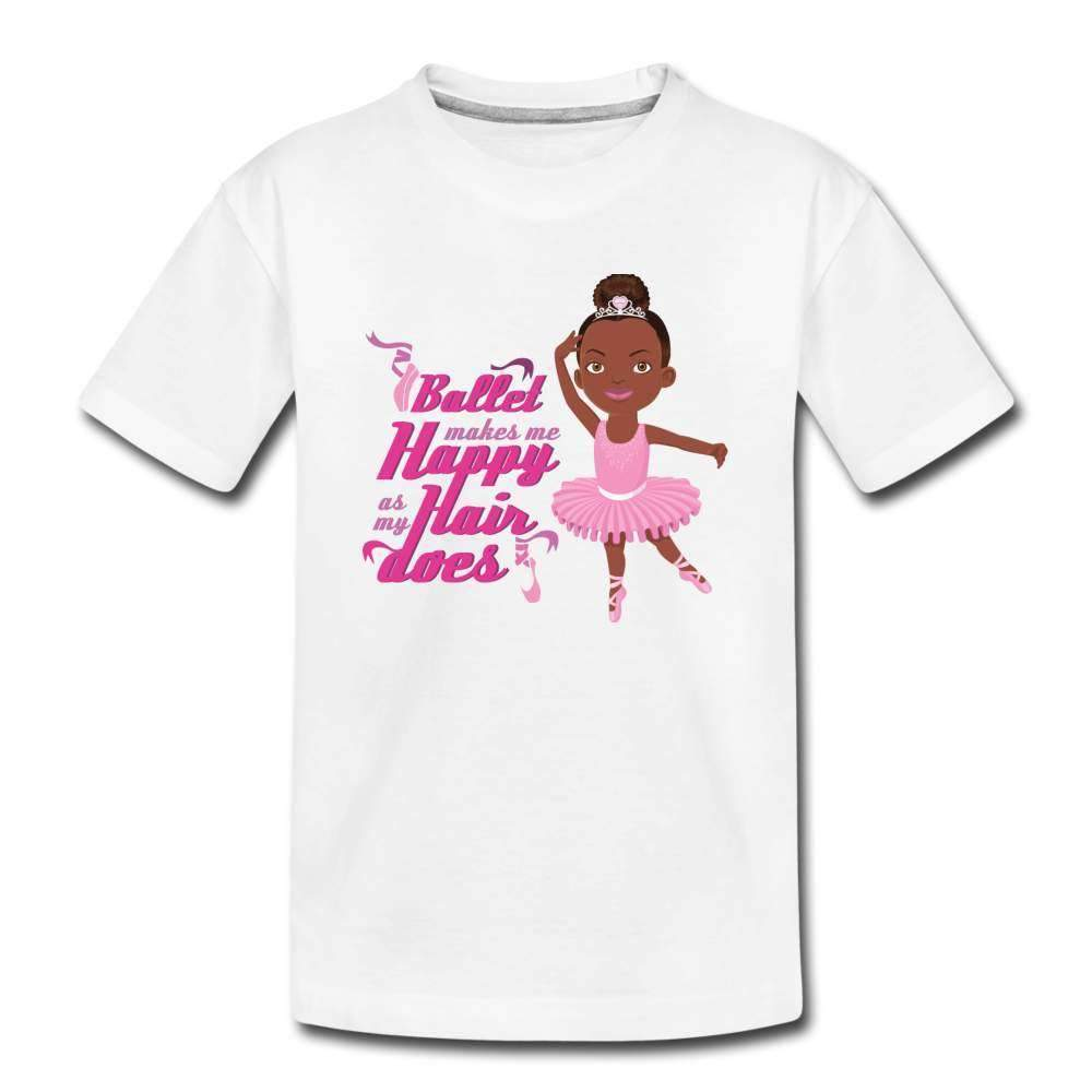 Happy Ballerina Toddler Premium T-Shirt-SPOD-Career T shirts and Onesies,Girls Clothes,Girls T-shirts,Happy Ballerina,Shop,SPOD,T-Shirts,Toddlers