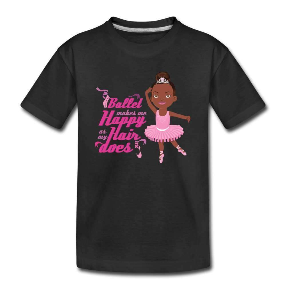 Happy Ballerina Toddler Premium T-Shirt-SPOD-Career T shirts and Onesies,Girls Clothes,Girls T-shirts,Happy Ballerina,Shop,SPOD,T-Shirts,Toddlers