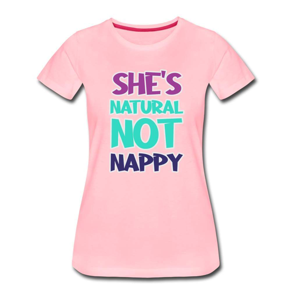 She's Natural Women’s Premium T-Shirt-SPOD-New Arrivals,Not Nappy,Shop,SPOD,T-Shirts