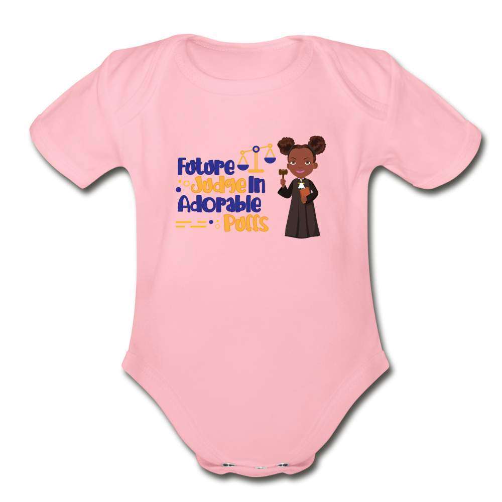 Future Judge Organic Short Sleeve Baby Bodysuit-SPOD-Career T shirts and Onesies,Future Judge,Girls Clothes,infant,Infants,New Arrivals,Shop,SPOD