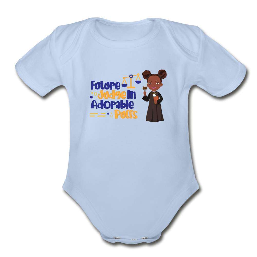 Future Judge Organic Short Sleeve Baby Bodysuit-SPOD-Career T shirts and Onesies,Future Judge,Girls Clothes,infant,Infants,New Arrivals,Shop,SPOD