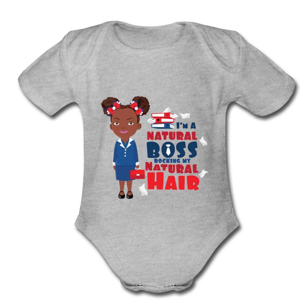 Natural Boss Organic Short Sleeve Baby Bodysuit-SPOD-Girls Clothes,infant,Infants,Natural Boss,New Arrivals,Shop,SPOD