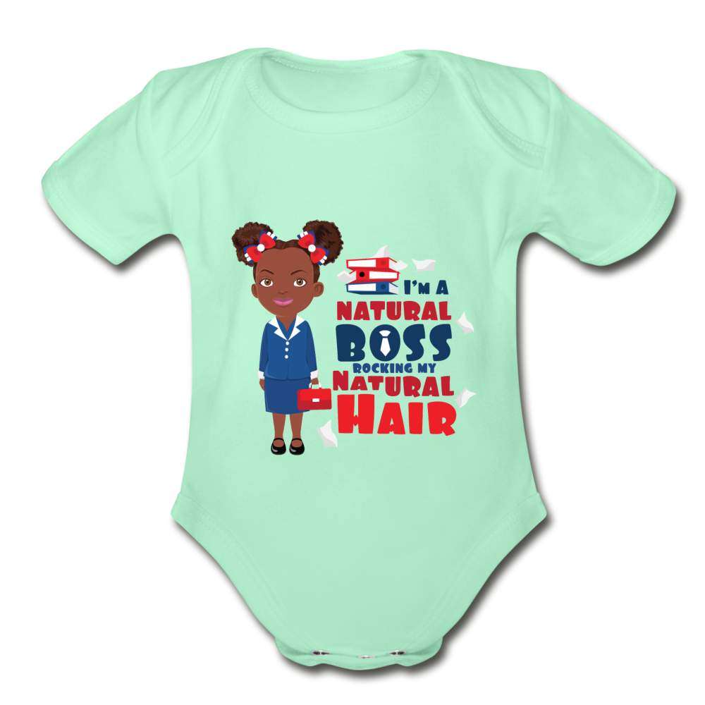 Natural Boss Organic Short Sleeve Baby Bodysuit-SPOD-Girls Clothes,infant,Infants,Natural Boss,New Arrivals,Shop,SPOD