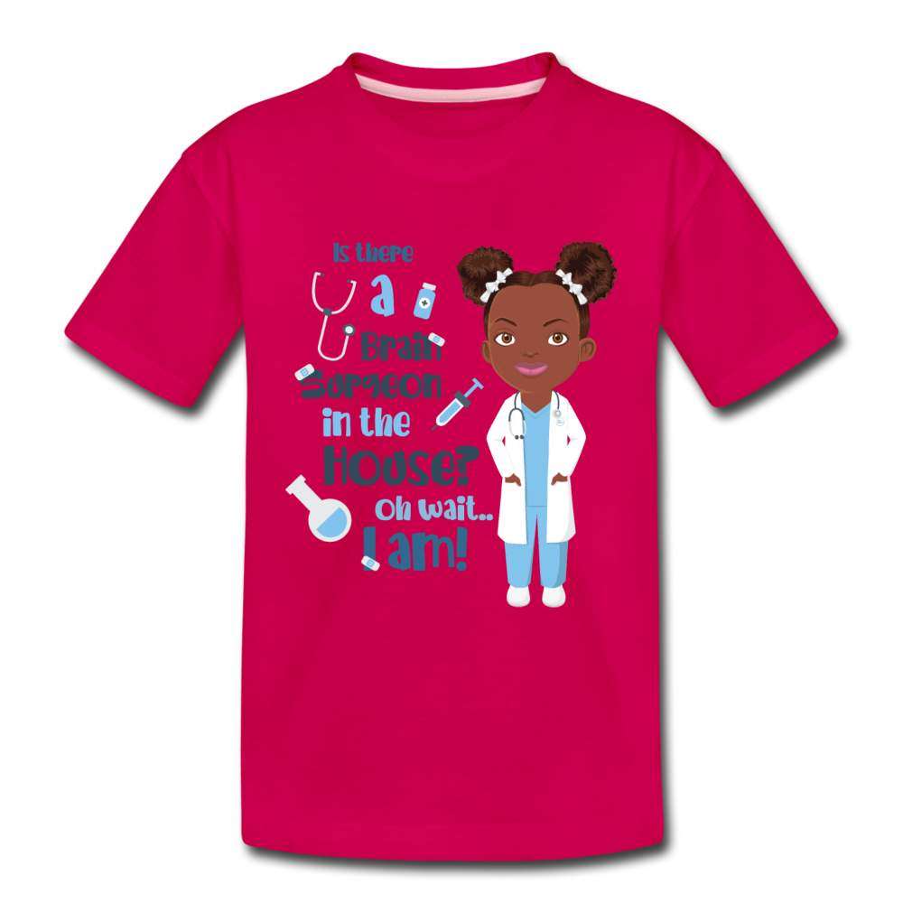 Toddler  Brain Surgeon Premium T-Shirt - dark pink