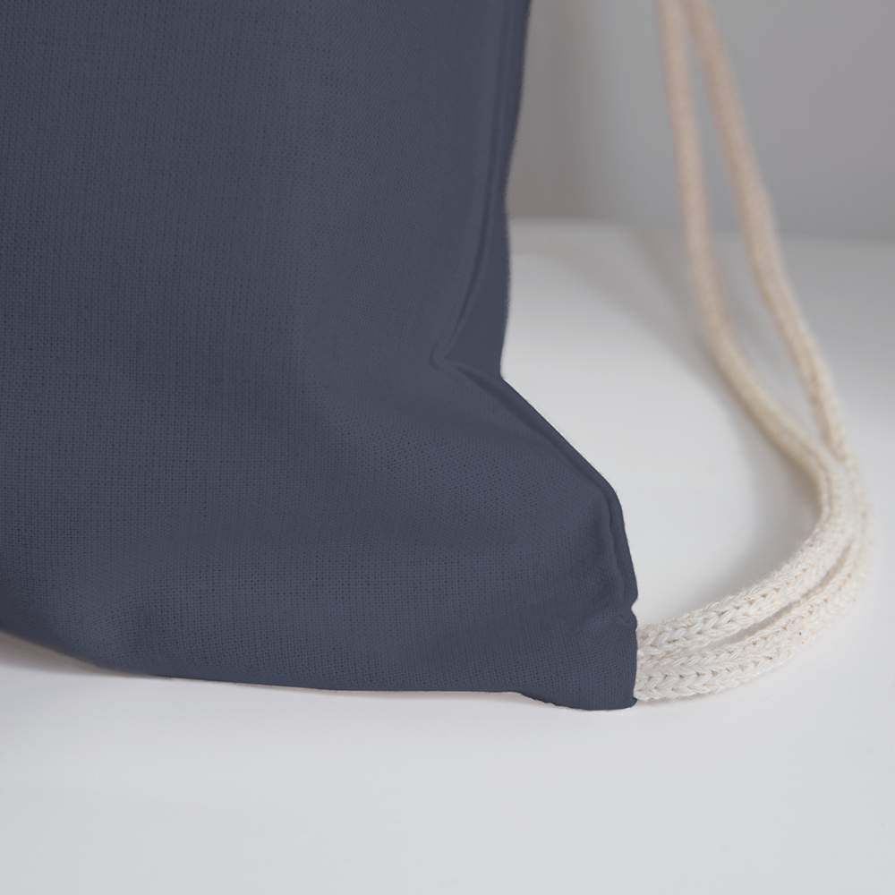 Veterinarian Cotton Drawstring Bag - navy