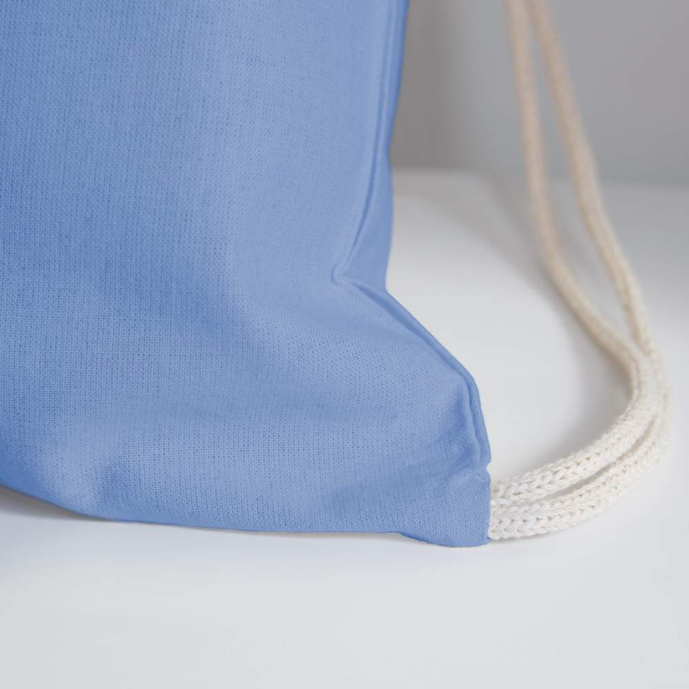 Veterinarian Cotton Drawstring Bag - carolina blue