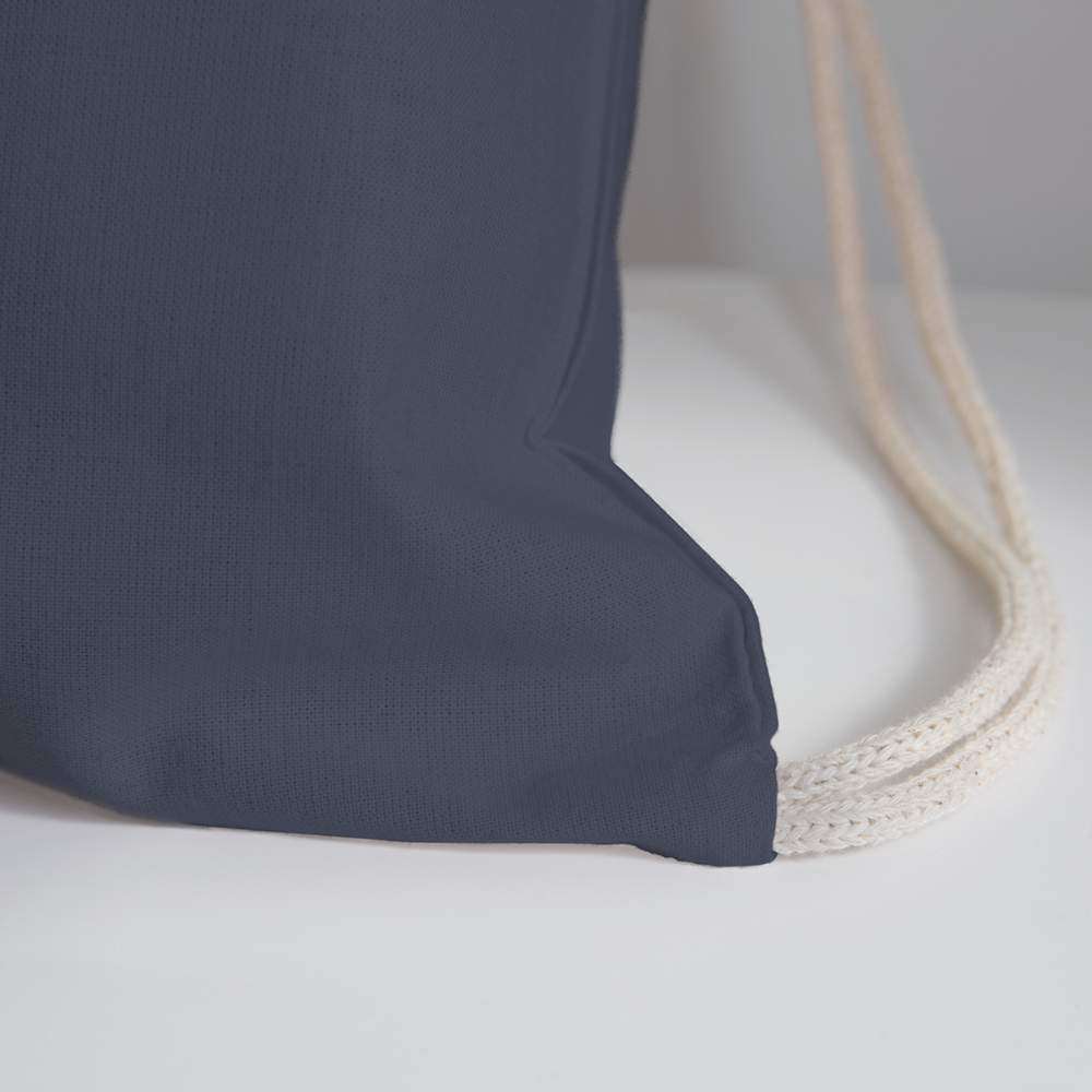 Mayor Cotton Drawstring Bag - navy
