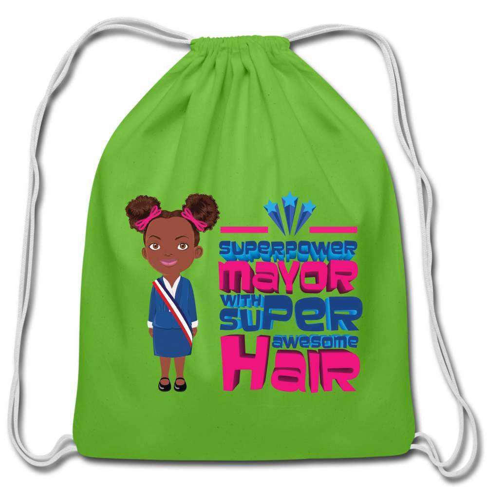 Mayor Cotton Drawstring Bag - clover