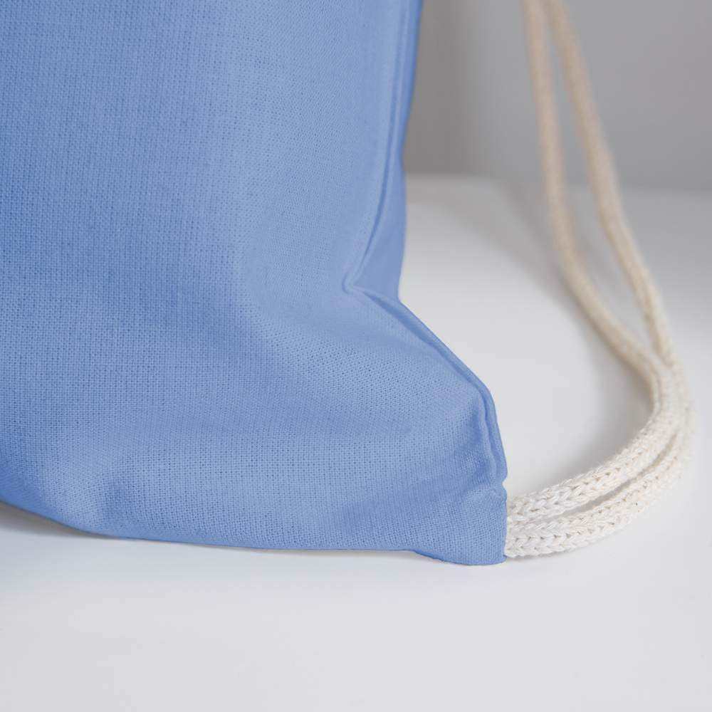 Mayor Cotton Drawstring Bag - carolina blue