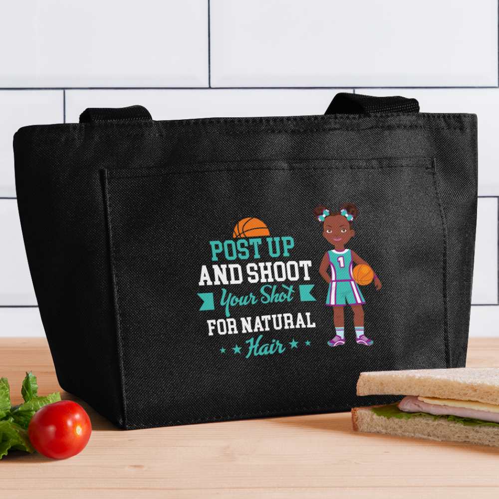 Girls Basketball Lunch Bag - black