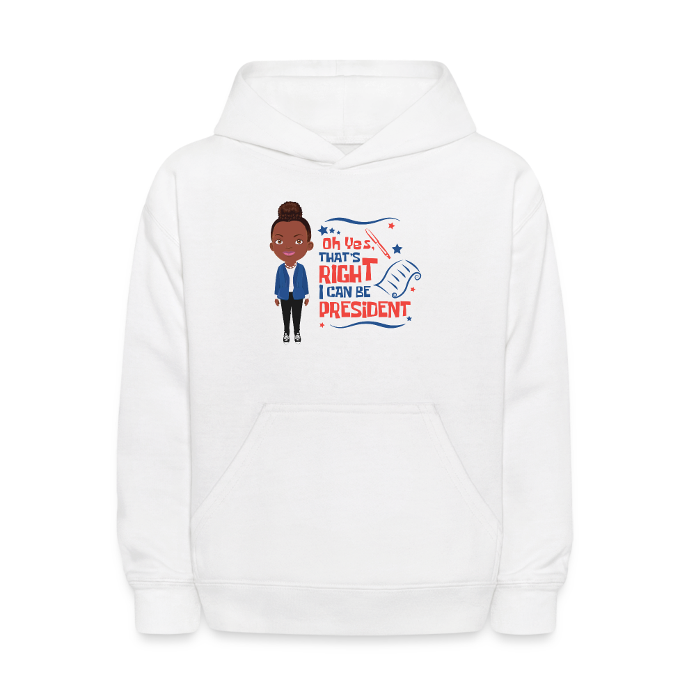 President Kids' Hoodie - white