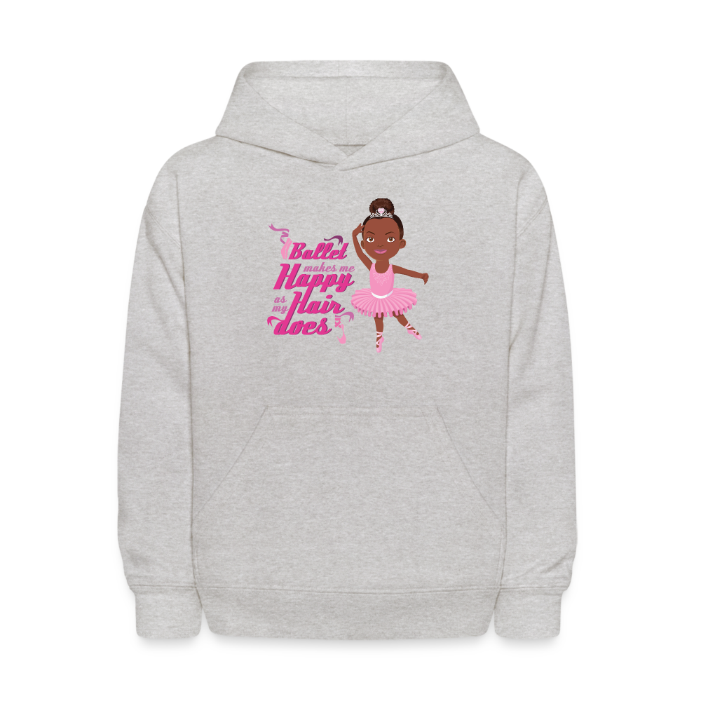 Ballerina Kids' Hoodie - heather gray