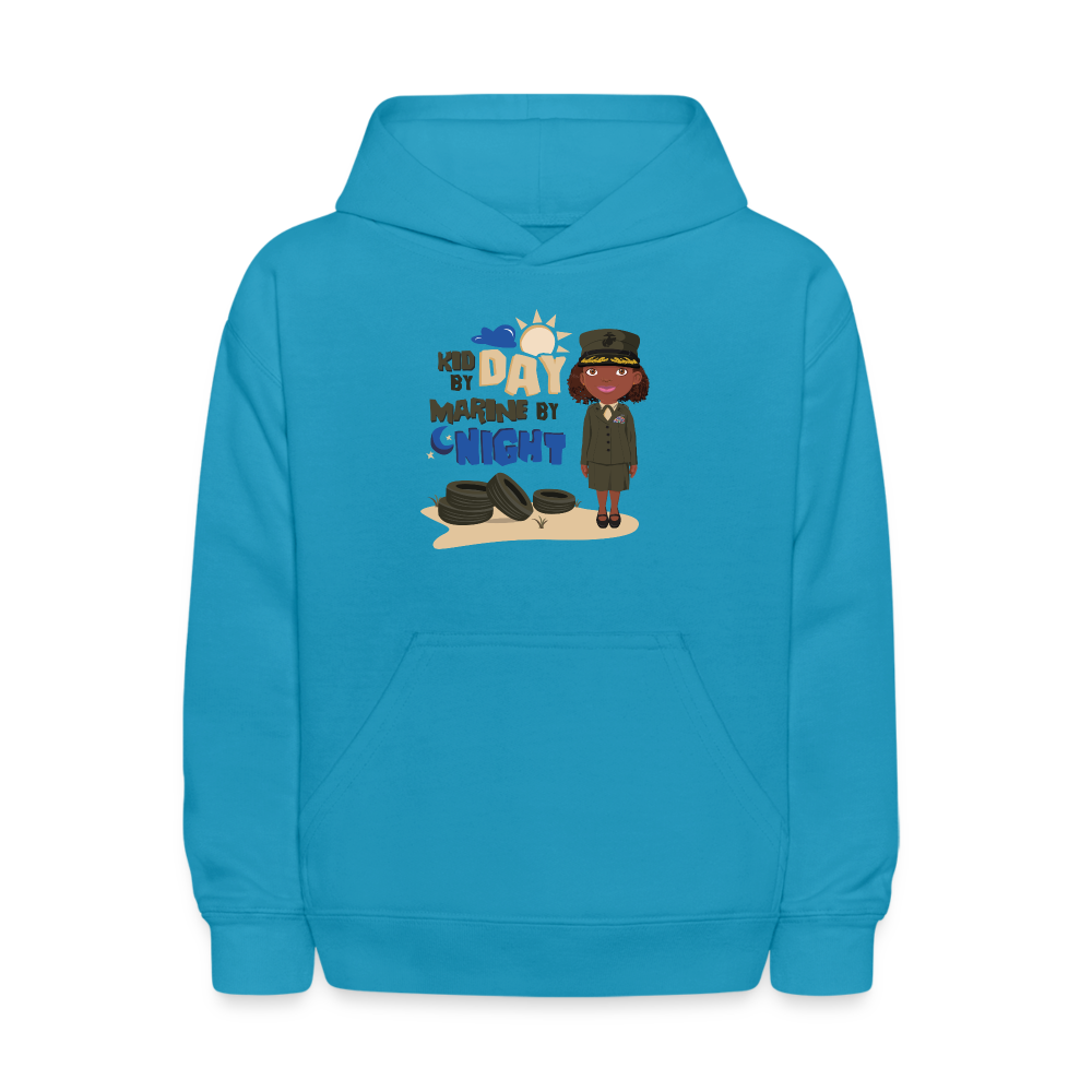 Marine's Kids' Hoodie - turquoise