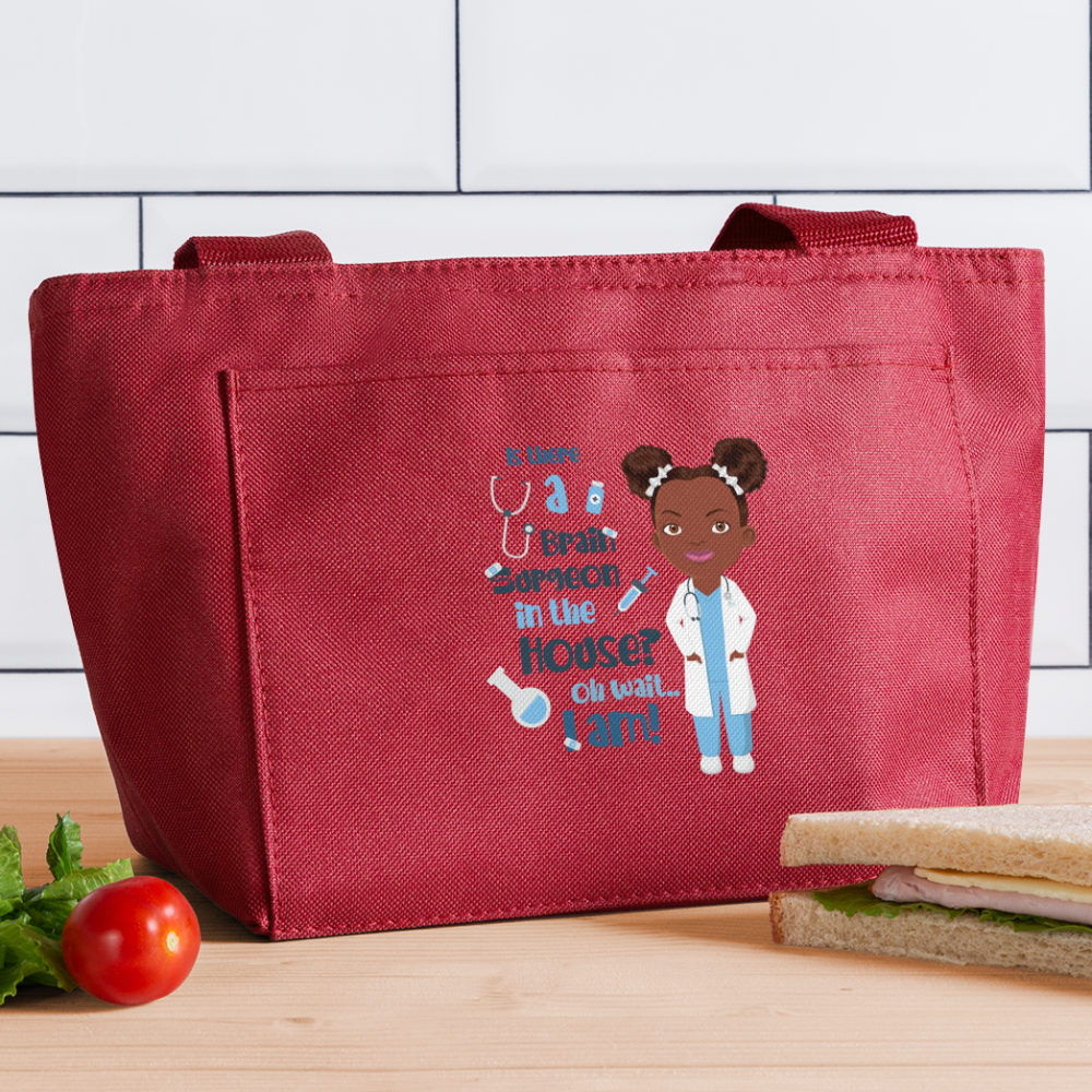 Brain Surgeon Lunch Bag - red